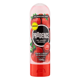 PRUDENCE GEL LUBRIF MORANGO 100G @