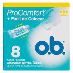 Absorvente O B Pro Comfort Medio C/8