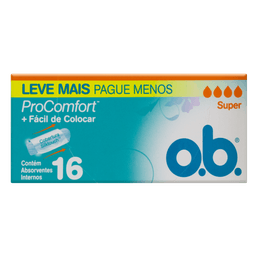 Absorvente O B Pro Comfort Super C/16 Lv+ Pg-