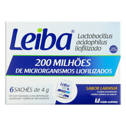 LEIBA LARANJA SACHE C/6 4GR