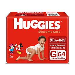 Huggies Fralda Supreme Care Hiper G C/64