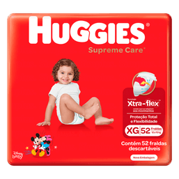 Huggies Fralda Supreme Care Hiper Xg C/52