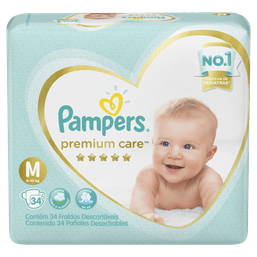 Fralda Pampers Premium Care M C/34