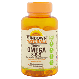 SUNDOWN NATURALS TRIPLE OMEGA 3 6 9 60 CAPS