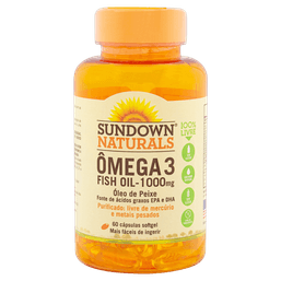 SUNDOWN NATURALS OMEGA 3 FISH OIL 100MG 60 CPRS