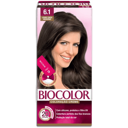 Tintura Biocolor 6.1 Louro Cinza Moderno Mini