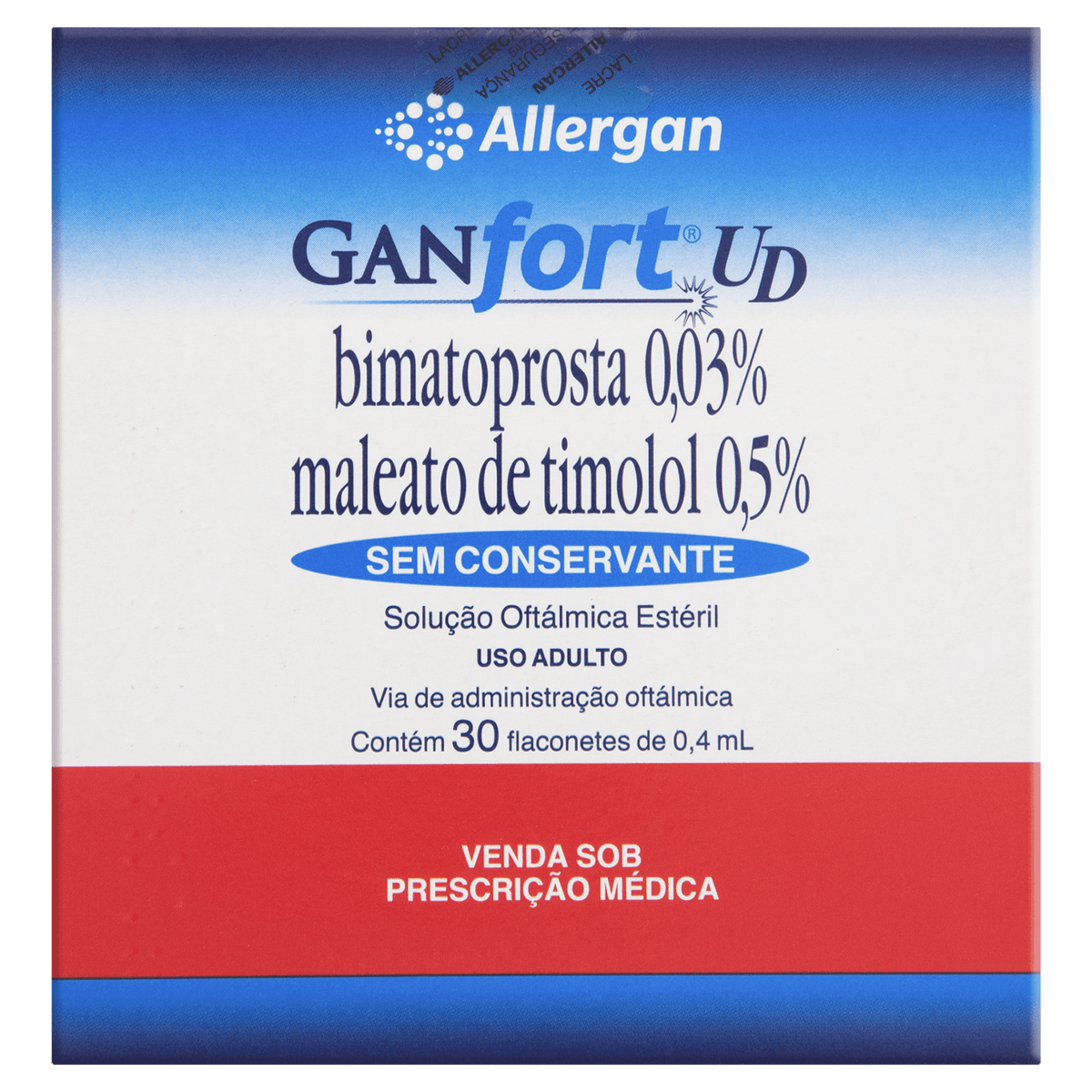 GANFORT UD 0,3MG/ML 30 FLAC PBM