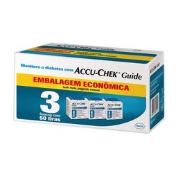 ACCU-CHEK GUIDE 50 TIRAS C/3