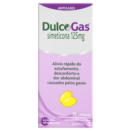 DULCOGAS 125MG 10 CAPS