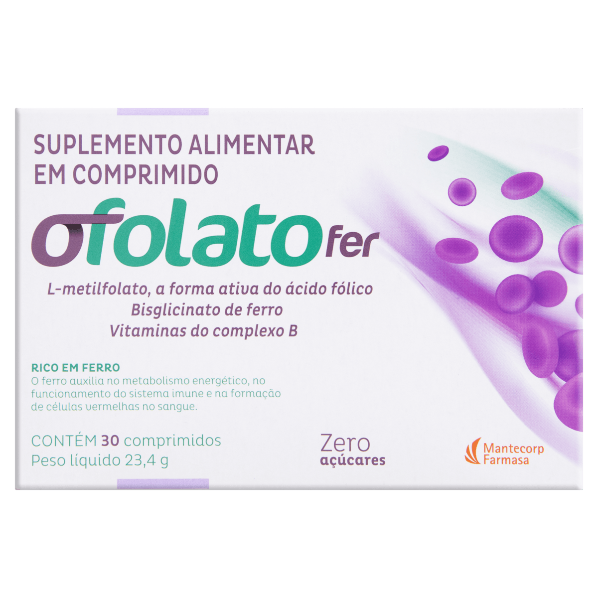 Ofolato - 30 Comprimidos - Vitamina para Gestante