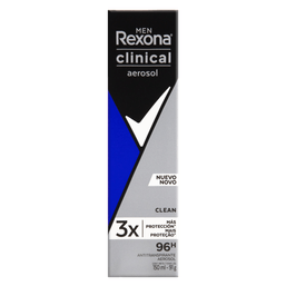Desodorante Rexona Aerosol 3X Men Clinical Clean 150Ml