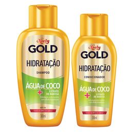 Kit Sh+Cond Niely Gold Hidrat Agua Coco 275Ml+175Ml