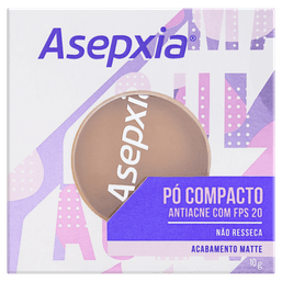 ASEPXIA PO COMPACTO MARROM 10G