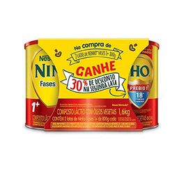LEITE NINHO 1+ 800G + 30% DESC NA 2º UN @