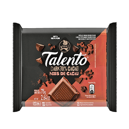 Chocolate Talento Dark Nibs De Cacau 75G D