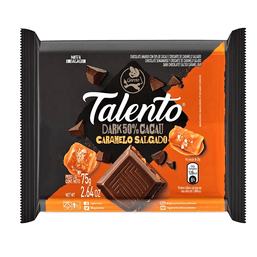 Chocolate Talento Dark Caramelo Salgado 75G D