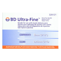 AGULHA DES BD ULTRA-FINE 8MM CX C/100 @