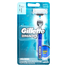 Aparelho Gillette Mach 3 ACqua Grip C/1 Carga