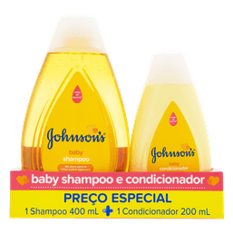 Shampoo Johnson's Baby Regular 400Ml+ Condicionador 200Ml @