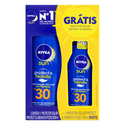 Prot Solar Nivea Sun Loc Protect Hidrata  Fps30 200Ml +Gtrs 100Ml @