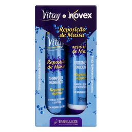 Novex Repositor Massa Kit Shampoo 300Ml + Condicionador 300Ml @