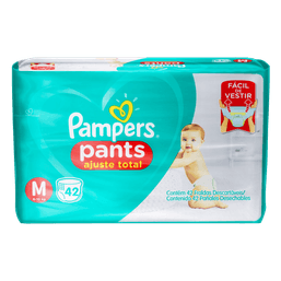 Fralda Pampers Pants Ajuste Total Mega M 42 Fr