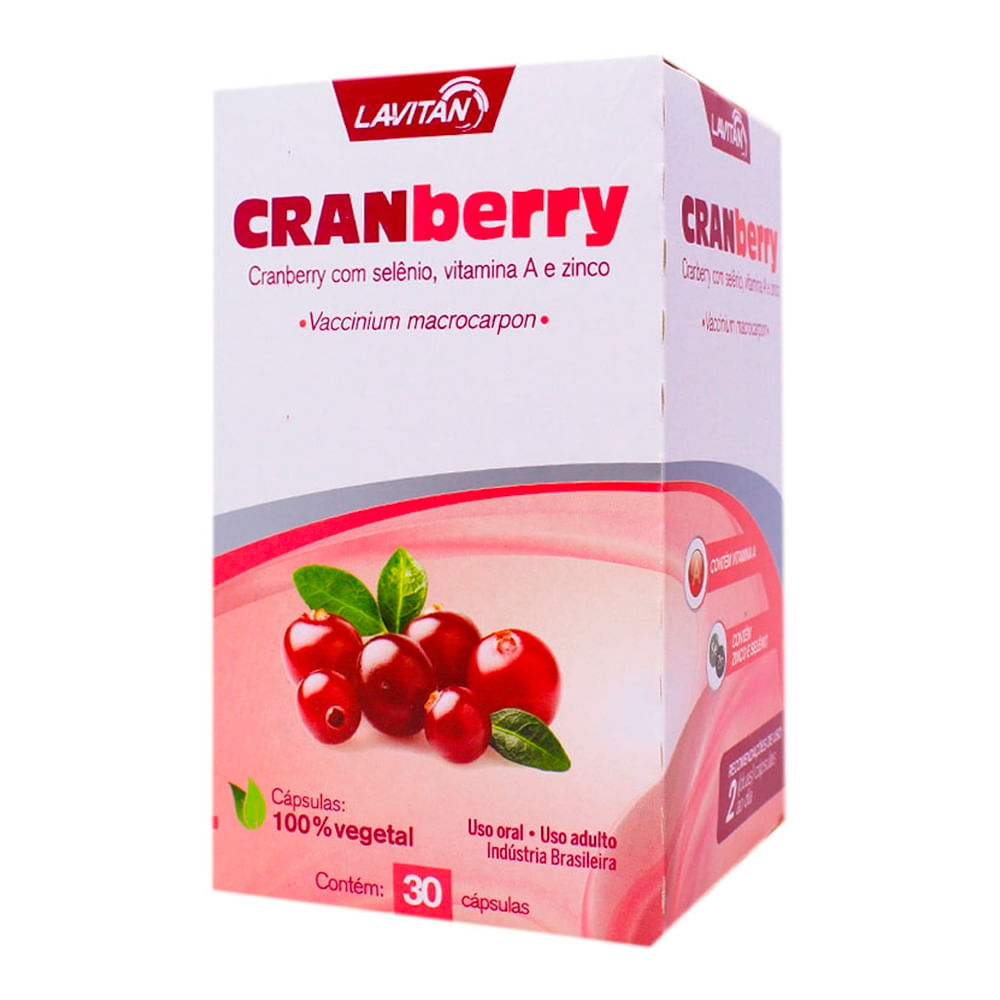 Kit com 6 - Lavitan Cranberry com 30 Capsulas 0 Autentic0 no Shoptime