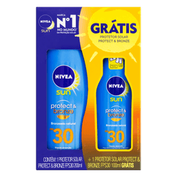 Prot Solar Nivea Sun Loc Protect Bronze Fps30 200Ml +Gtrs 100Ml