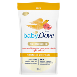 Sabonete Dove Baby Hidratante Glicerina Refil 180Ml