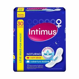 Intimus Absor Noturno Suave C/Abas C/30