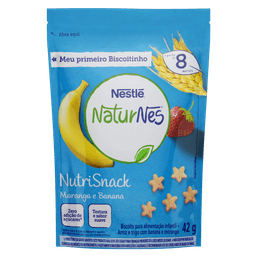 NUTRISNACK NATURNES BANANA E MORANGO 42G