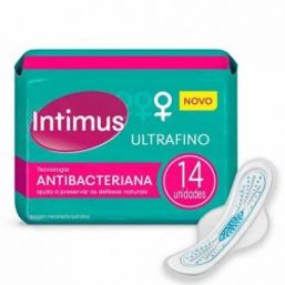 Absorvente Intimus Ultrafino Ant Bact C/Abas C/14