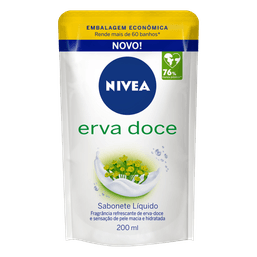 Nivea Sabonete Líquido Creme Erva Doce Refil 200Ml