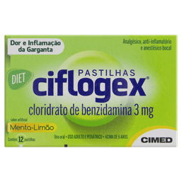 Ciflogex Diet Menta/Limao 12 Past - Cimed
