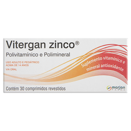 VITERGAN ZINCO 30 CPRS