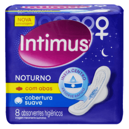 Intimus Absor Noturno Suave C/Abas C/8