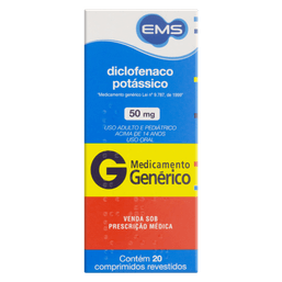 Diclo Potassio 50Mg 20 Cprs - Ems (G)