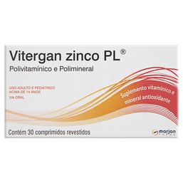 VITERGAN ZINCO PLUS 30 CPRS