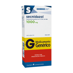 SECNIDAZOL 1000MG 4 CPRS  - SAND (G) @