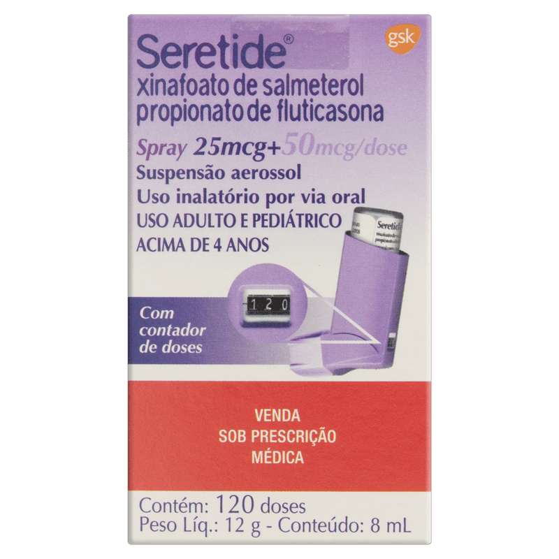 SERETIDE 25/50MCG SPRAY 120 DOSES - PBM