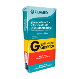PARACETAMOL+CLO PSEUD. 24 CPRS - GER(G) @