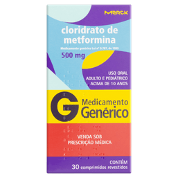 Clo Metformina 500Mg 30Cprs - Mer (G)