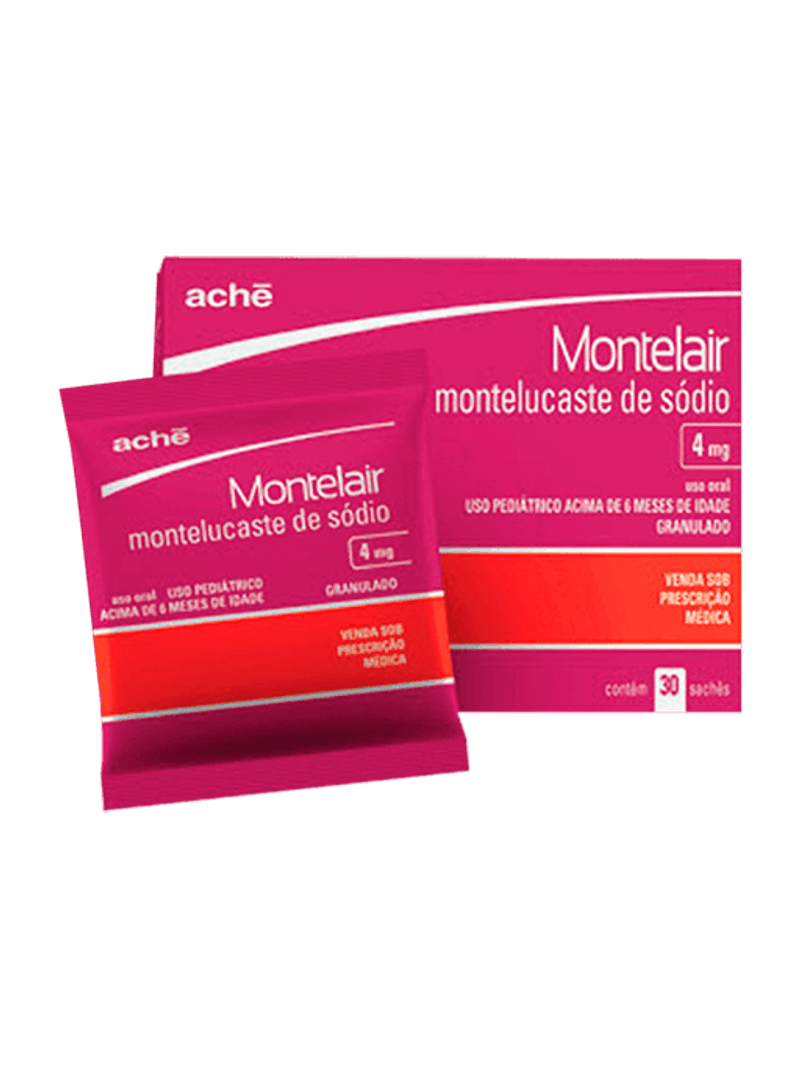 Montelucaste de Sódio Biosintética - Aché 10mg, caixa com 30