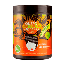 Griffus Quero Cabelao Cacheado Creme Pentear 1Kg @