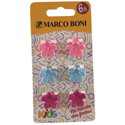 MARCO BONI PRENDEDOR P/ CABELO FLOWER - 8157