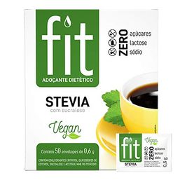 Adoçante Stevita Fit Vegan Stevia+Sucralose C/50 Env @