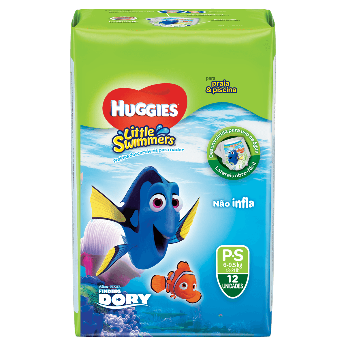 FRALDA HUGGIES L SWIMNERS (PRAIA/PISC) P 12FR @