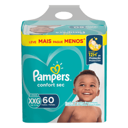 Fralda Pampers Confortsec Giga Xxg 60 Fr