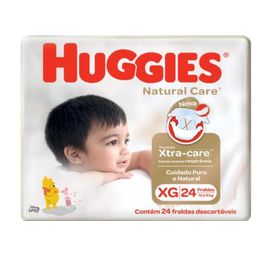 FRALDA HUGGIES NATURAL CARE MEGA XG 28 FR