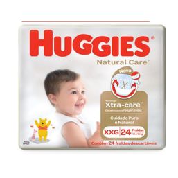 FRALDA HUGGIES NATURAL CARE MEGA XXG 24 FR